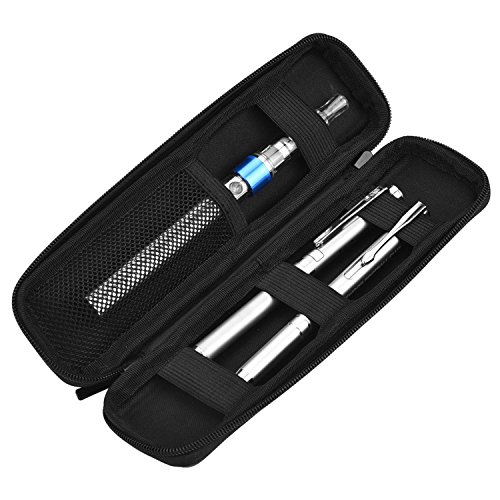 Image of Mudder Hard Shell Slim Pencil Case Small Pen Bag Stylus Case Holder EVA Waterproof Pocket Protectors Organizer for Fountain Pen Headphones Traveller Adults(Black)