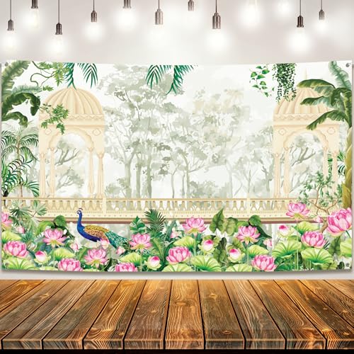 KatchOn Xtralarge Indian Pooja Backdrop Decoration 7.5 5 feet
