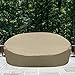 SunPatio Daybed Cover, Outdoor Round Canopy Daybed Sofa Cover with Seam Tape, Heavy Duty Waterproof Patio Furniture Cover, Fade Resistant Material, Helpful Air Vent, 75