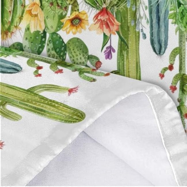 Colorful Cartoon Cactus Plastic Bag Holder Summer Succulent Theme Washable Grocery Bag Organizer for Plastic Bag Reusable Storage Dispenser for Kitchen