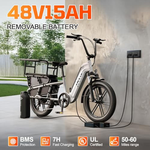 TST Electric Bike for Adults, 1500W Peak Motor Ebike with