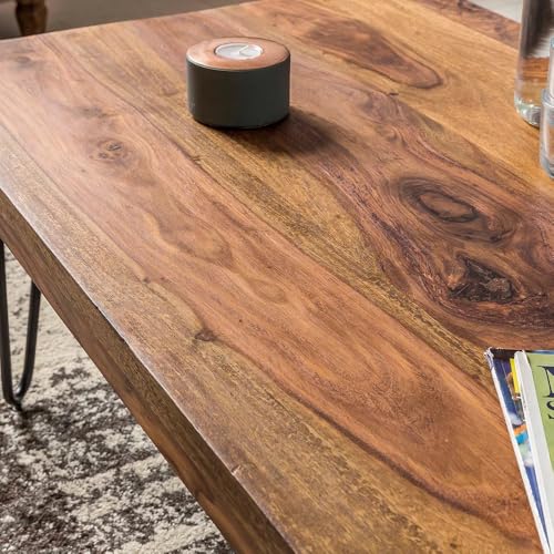 Image of Wooden Center Coffee Table for Living Room (Teak)