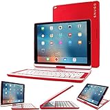 Snugg iPad Pro 12.9 Case with Keyboard 2nd Generation (2017 2nd Gen/2015 1st Gen) - Bluetooth iPad Pro Keyboard 12.9 1st Generation - 360 Degree Apple iPad Pro 12.9 Gen 2 Keyboard