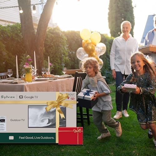 SYLVOX New 75” Outdoor Smart QLED TV, Superior Waterproof Performance, Upgraded Matte Finish for Enhanced Anti-Glare Effect, Full Metal, Dolby Atoms, 1000nits, Partial Sun Deck Pro QLED 2.0+ Series - Size : 75'' - Style : PoolProQLED+ Product Image