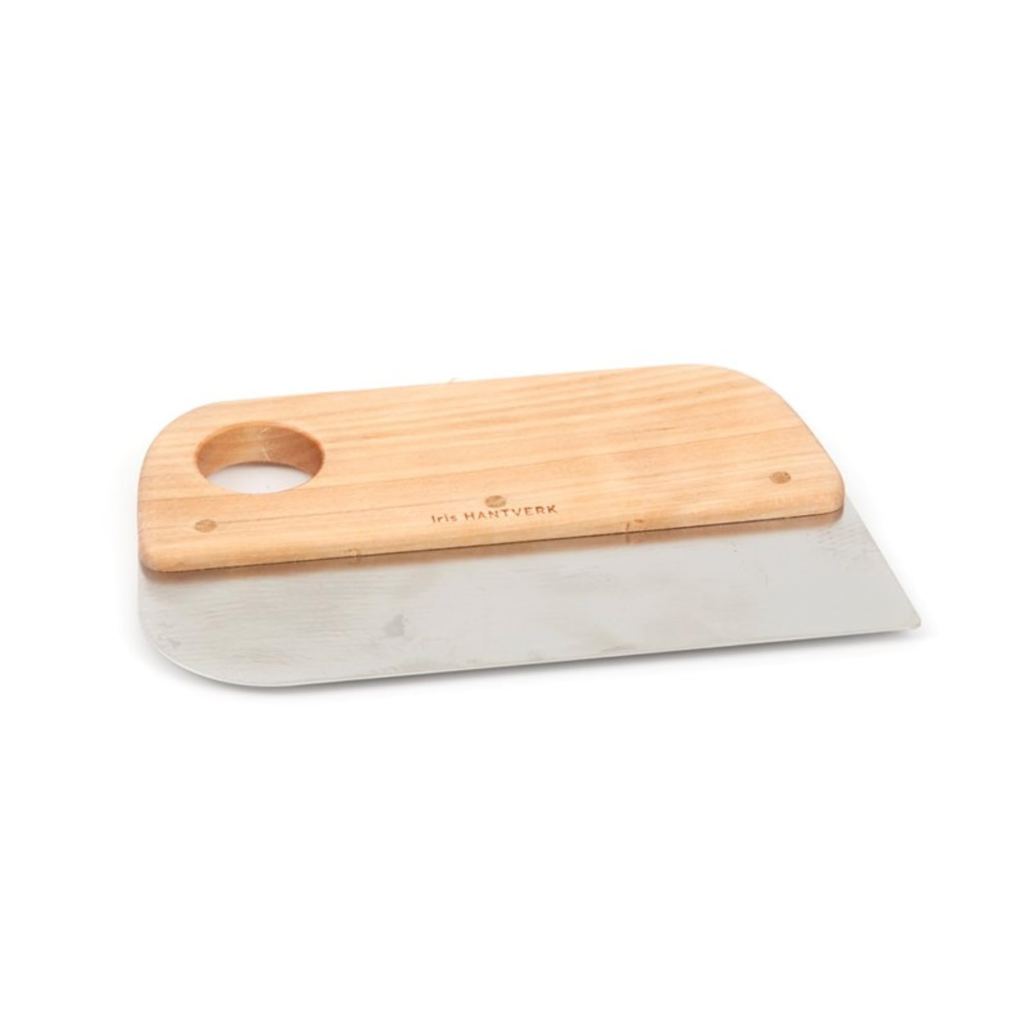 Iris Hantverk Beech Wood and Stainles Steel Dough Scraper by Iris Hantverk