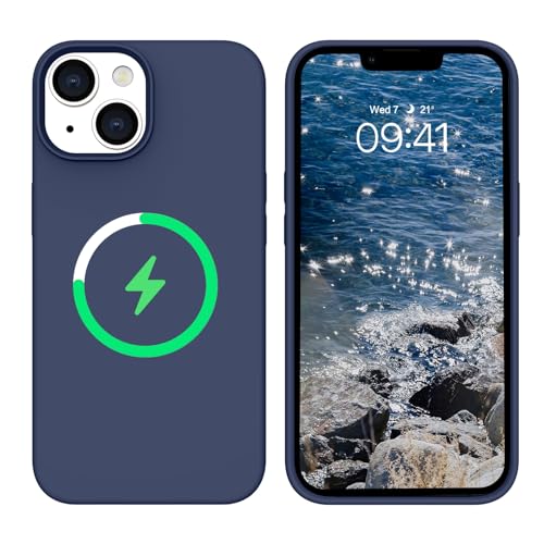 Coque iPhone 14 MagSafe anti-rayures avec sa doublure en microfibre