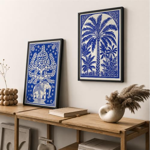 Image of Suneree Traditional Indian Wall Art - Set of 2 (ART 22, 13x19 INCHES)