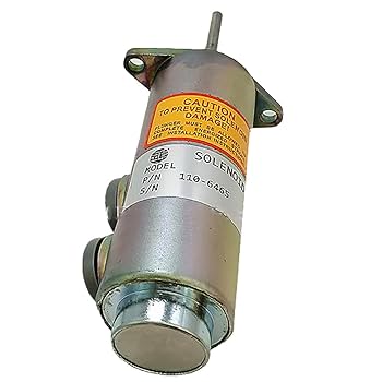 Angelake 110-6465 6T-4122 Diesel Shutoff Solenoid Valve 24V