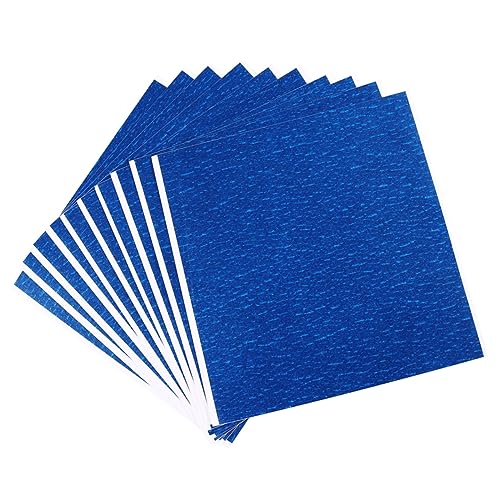 Hohopeti Heat Bed Platform Sticker for 3d Printer, 12 Sheets Blue High Temperature Paper Tape 210mm X 200mm, Easy to App