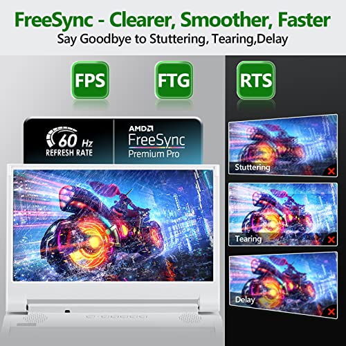 Depgi 12.5" Portable Gaming Monitor For Xbox S (Not Included), 1080P Full Hd Display With Ips Screen Dual Hdmi 2 Audio Jack Speaker, Support Hdr Freesync 3 Game Modes, For Travel Outdoor Indoor Use #TOP2