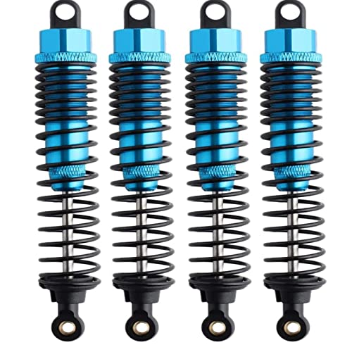 Redcat Gen7 4pc Front Rear Aluminum Shocks - 110mm Oil Sports Pro Shocks for Everest 10, Gen 8 v2 Volcano Epx Pro RidgeRock Wendigo 1/10 Rc Crawler - Blue