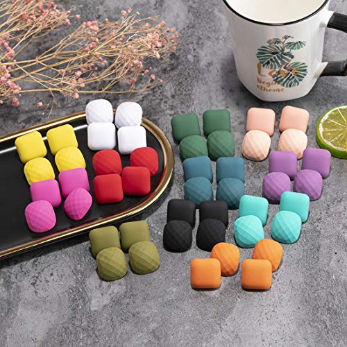 Winssigma 2 Pairs Square Button Earrings Pure Color Geometric Acrylic Stud Earrings For Women Jewelry #TOP3