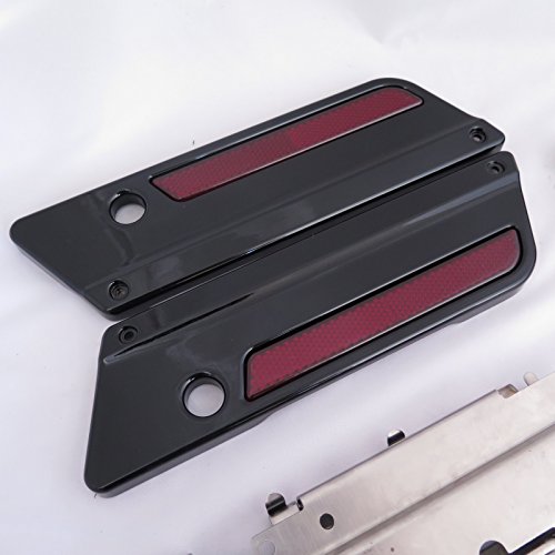 Herrajes de cierre metal negro SMT para tapas de alforjas rígidas compatibles con Harley Touring FLT FLH 1993-2013 miniatura 3