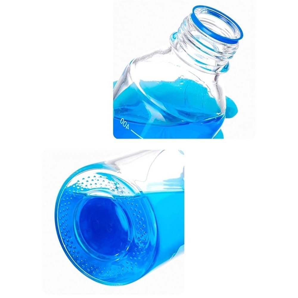 Szklana butelka z buforem ciśnieniowym, butelka do pobierania próbek z zaworem przełączającym, 100-1000 ml, korek do butelki GL45 (100 ML-2mouth)