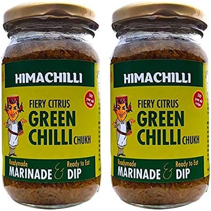 Traditional - Green Chilli Chukh - Pack of 2, (Each Bottel 200gm)