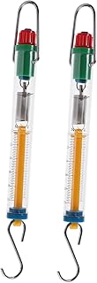 CRAFTHROU 2pcs Dynamometer Mechanic Tool Tube Spring Scales Dual Scale Spring Force Scales Teaching Instrument
