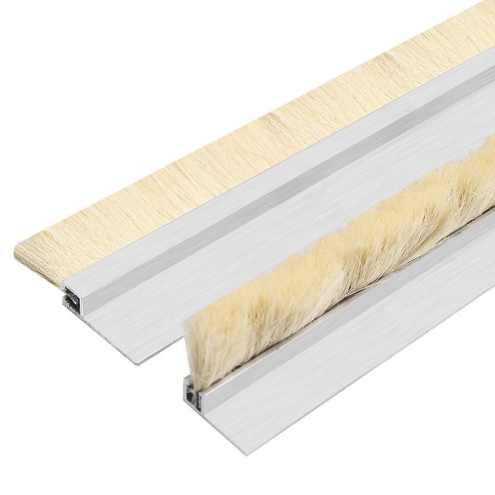 Aluminiowy ogranicznik do drzwi – szczotka do usuwania warunków atmosferycznych 99 cm, dźwiękoszczelna i odporna na zimno, skuteczna izolacja do domu, energooszczędna uszczelka drzwiowa