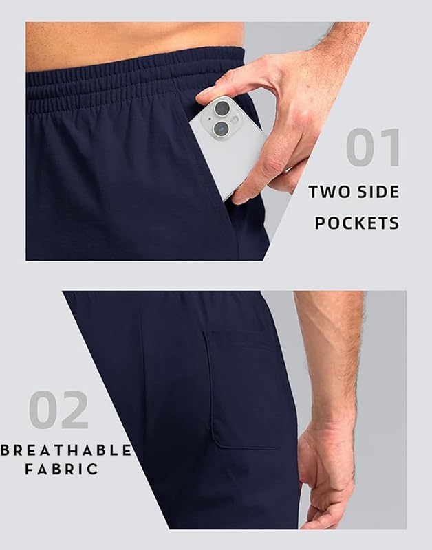 Image of hotfits Stylish Men's Cotton Shorts D Multicolored, Lightweight, Breathable, Casual Summer Lounge, Gym, Athletic, Workout, Beach & Travel Shorts for Men