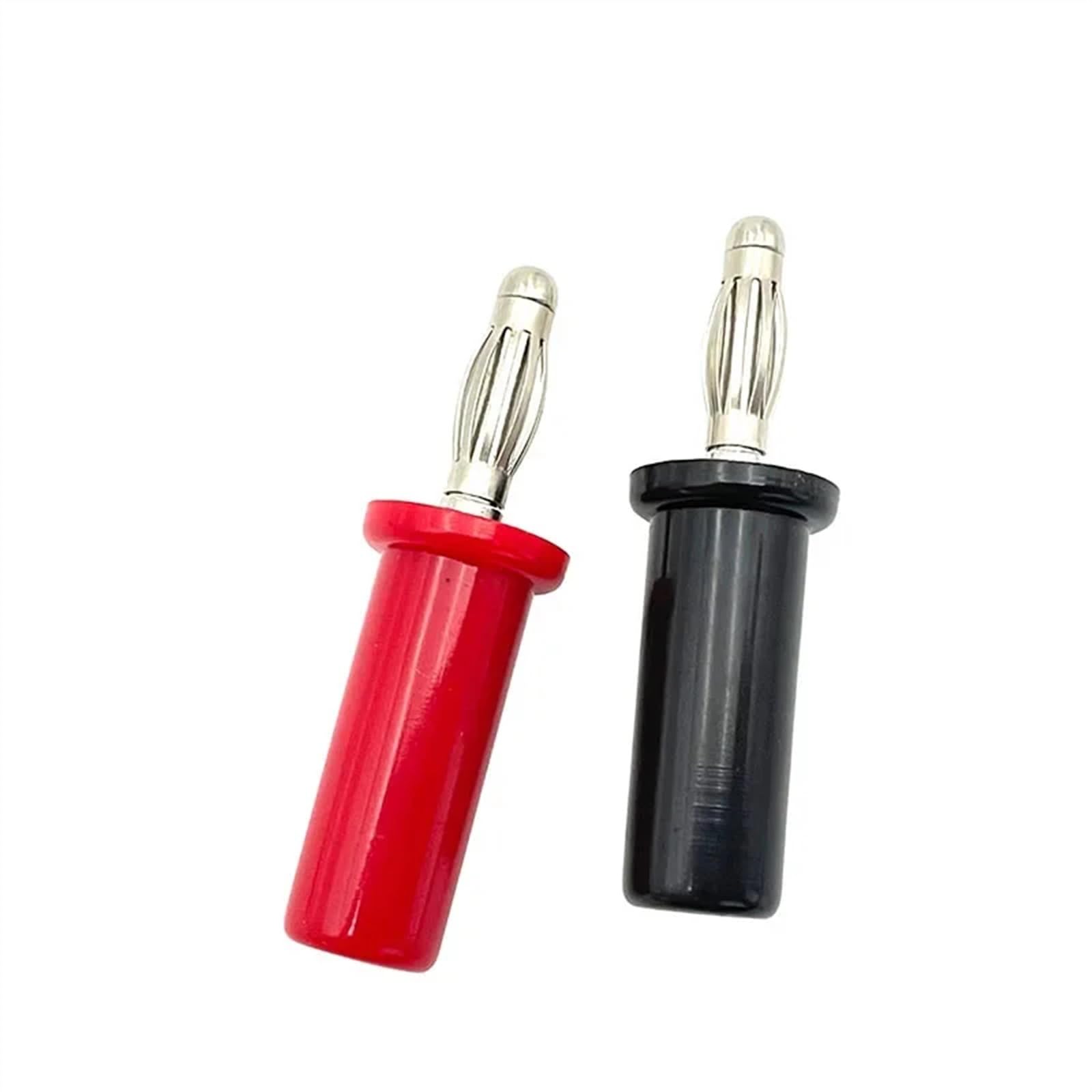 40 cavi per casse acustiche a forma di banana da 4 mm, connettori a banana placcati in nichel (40 nero)