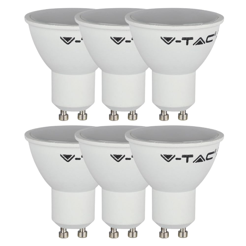 V-TAC VT-1975 4.5W SMD Spotlight COLORCODE:4000K GU10 110'D | SMD-Samsung Chip Technology | Day White | 400 Lumens | 35W Equivalent | Energy-Saving | Long Life 20,000H | Pack of 2