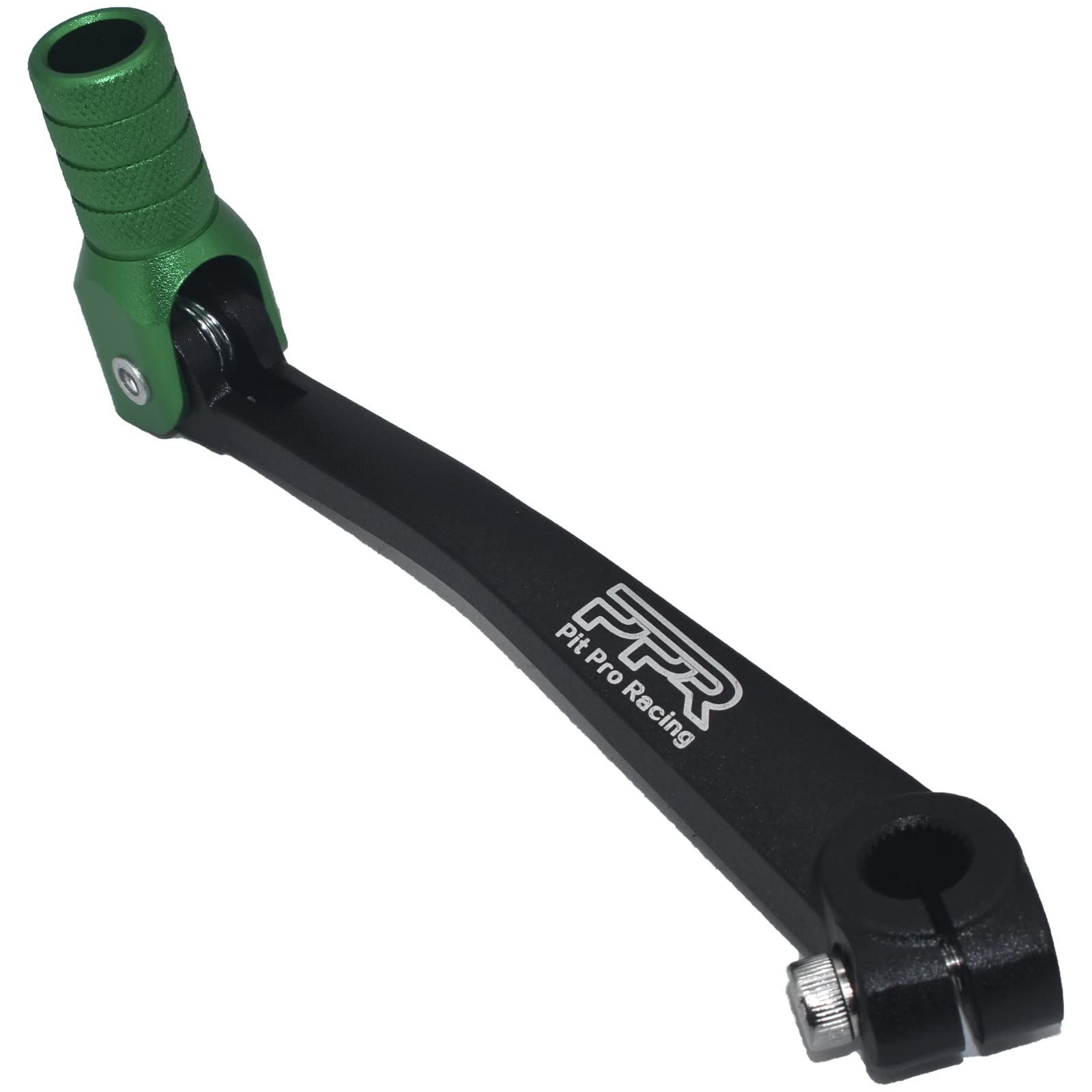 CNC Aluminum Gear Shifter Lever, Foldable Gear Shift Lever Fit for 50cc 110cc 250cc CRF50 XR50 XR CRF Dirt Pit Monkey Bike Motorcycle ATV Quad Accessories Parts (Black&amp;Green)