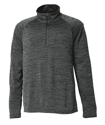 Image of Charles River Apparel Kids' Youth Space Dye Performance Quarter Zip Pullover