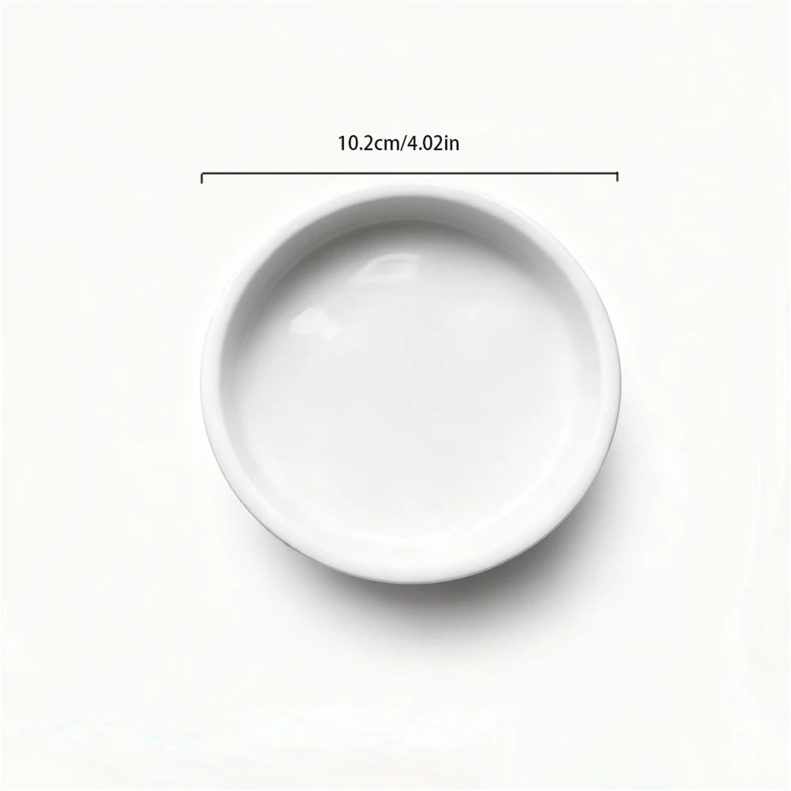 Tavolozza in ceramica for pittura rotonda da 5 pezzi for acquerello, tavolozza for guazzo, inchiostro acrilico, vassoio for, for pigmenti su entrambi i lati Per Pigmenti E Dipinti Ad Olio