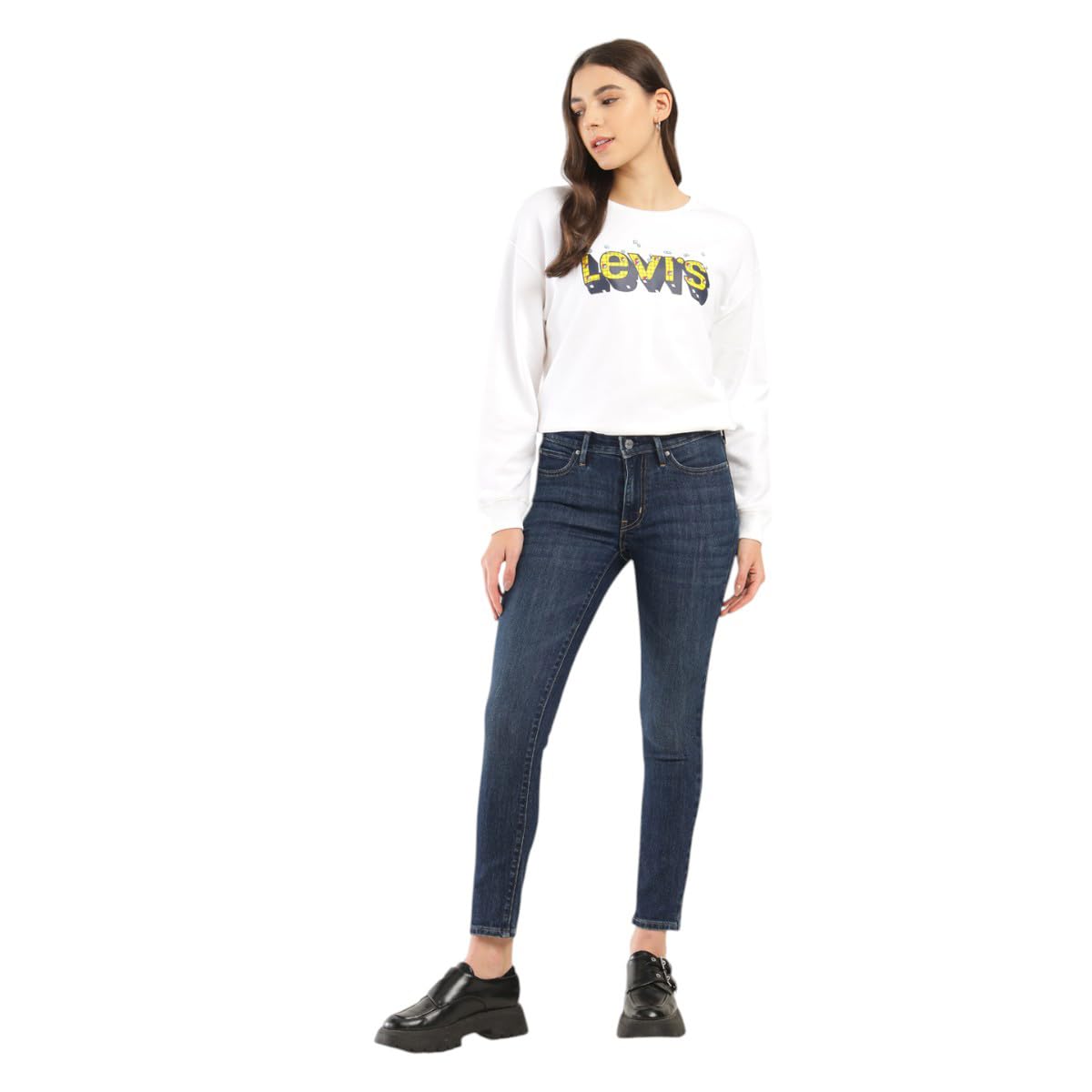 Women's Mid Rise 711 Skinny Jeans-image-2