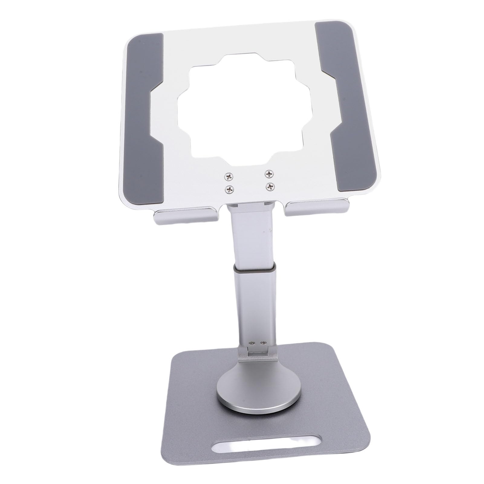 Supporto per Tablet Pieghevole e Girevole con Regolazione per Scrivania, Supporto Stabile per Telefono da Tavolo Postura Cervicale Sana (SILVER)