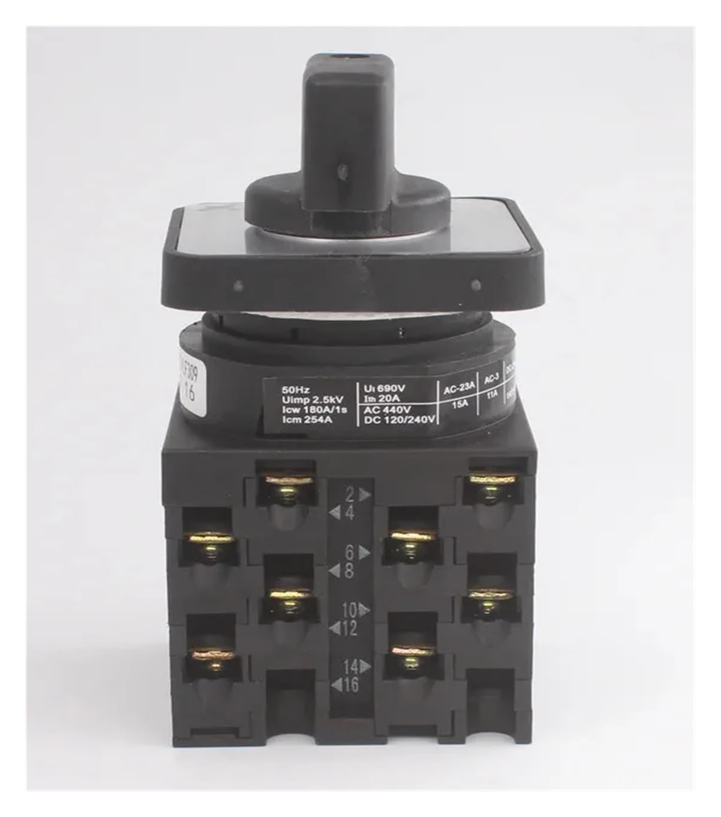 Interruptor de cambio LW42A2-4327/LF309, tres grupos de conmutación de fuente de alimentación, control combinado CAM, 20 A