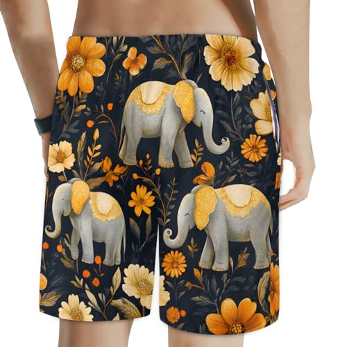 Men's Swim Trunks Size S Elephant Armor with Mesh Lining Soft Breathable Quick Dry Beach Shorts2