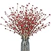 24 pack christmas tree picks 17 inch red berry picks artificial holly berry stems for xmas tree centerpieces vases floral arrangements winter holidays  urban country home decor