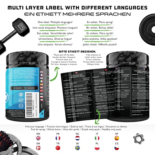 L-Arginine HCL - 500 g - L-Arginine Hydrochloride - Premium: plantaardige L-Arginine HCL - Optimale oplosbaarheid - Puur… - Image 8