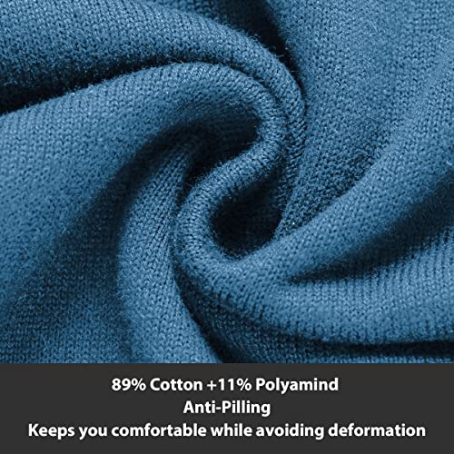 LTIFONE Men Sweaters, Quarter Zip Pullover for Men, Polo Slim Fit Mens Clothe Business Casual Long Sleeve Turtleneck Sweater4