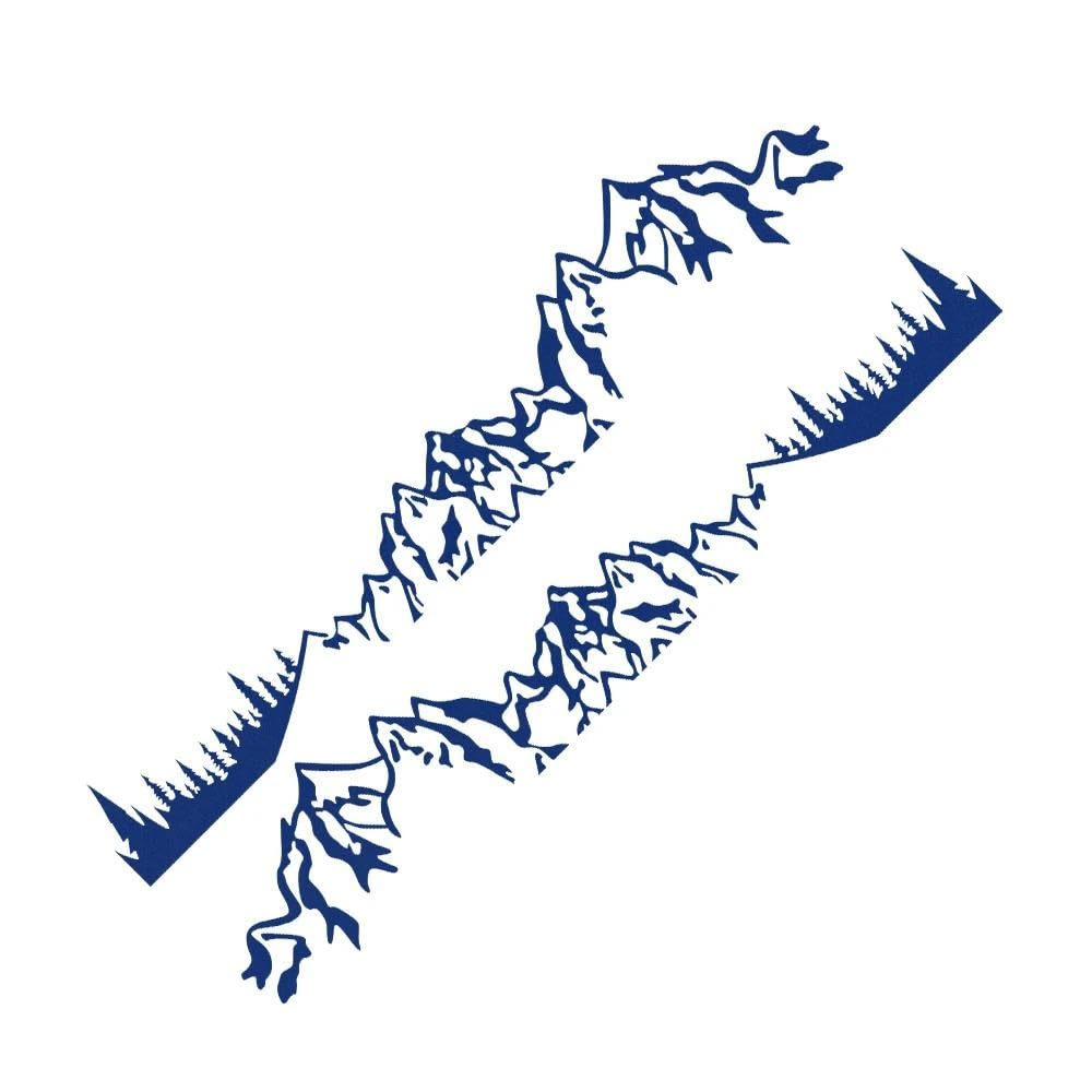 Car Stickers Motorhome Camper Van Vehicle Body Decoration(Blue,1.8m)