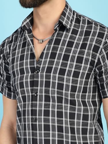 Image of Indian Needle Men's Checkered Regular Fit Shirts
