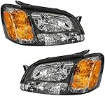Headlights Headlamps Pair Set for Subaru Legacy GT Baja Outback