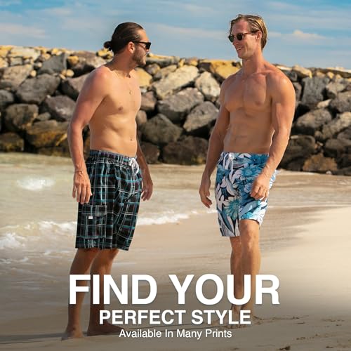 Image of Kanu Surf Men's Big Viper Extended Size Stripe Swim Trunk