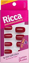 Ricca Unhas Vermelho Bordô