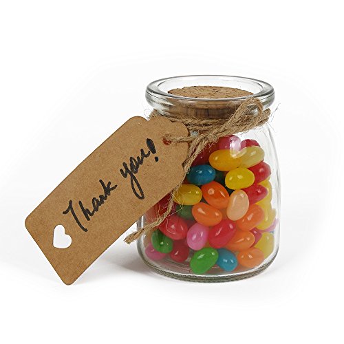 150Ct Kraft Gift Tags Labels With String (3 Colors) #TOP2