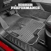Husky Liners Weatherbeater Floor Mats | Fits 2015-2023 Jeep Cherokee | Front & 2nd Row, 3-pc Black - 99091