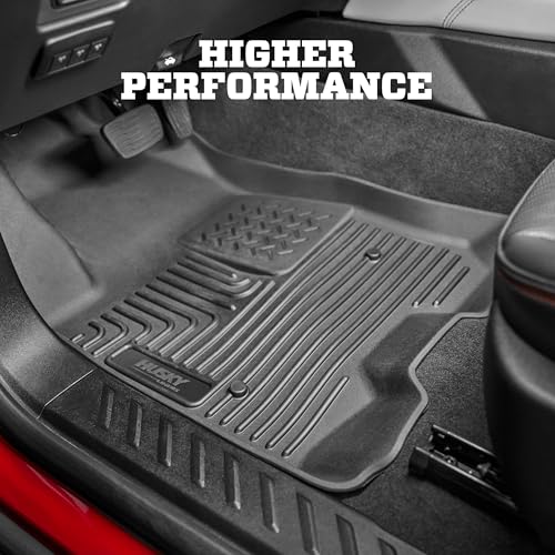 Husky Liners Weatherbeater Serie | Bodeneinlagen für Vorder- und 2. Sitz – Schwarz | 99201 | passend für Chevrolet Tahoe/GMC Yukon 2015–2020 3 Stück