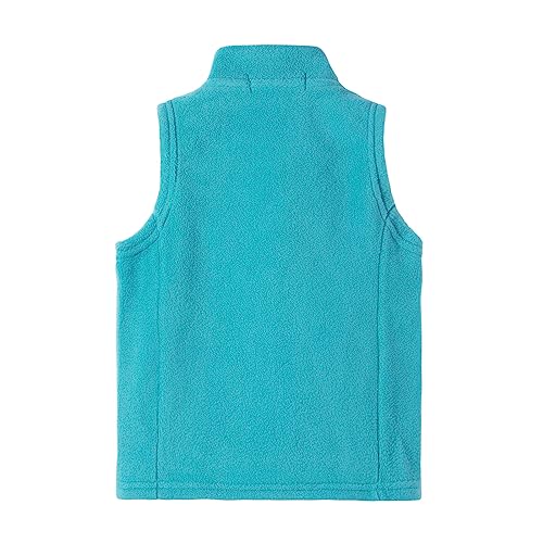 LittleSpring Fleece Vest for Toddler Boys Girls Soft Warm Lightweight Turquoise 3T2