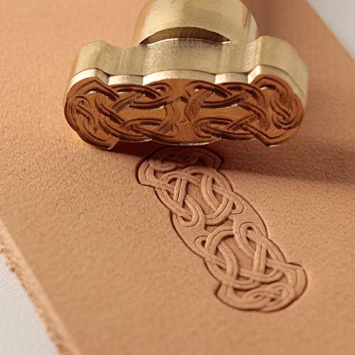 DandS ltd Leather Stamp Tool, Celtic Knot, Professional Steel Craft Tool for Leatherworking, Embossing, Carving & Stamping Leather Projects, Belts Wallets & DIY Projects Compatible with Mallet #297