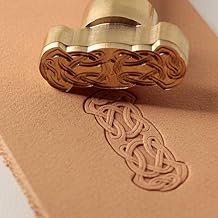 DandS ltd Leather Stamp Tool, Celtic Knot, Professional Steel Craft Tool for Leatherworking, Embossing, Carving & Stamping Leather Projects, Belts Wallets & DIY Projects Compatible with Mallet #297