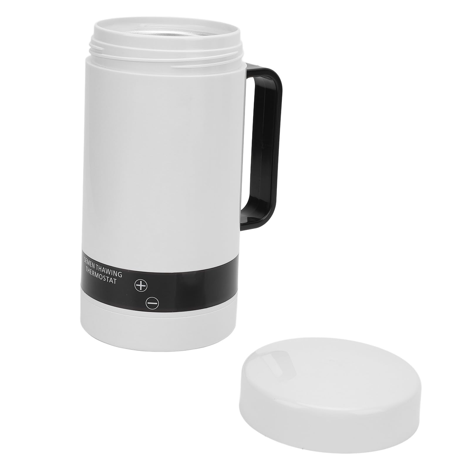 Pyhodi Auftaubecher für Gefrorenes Sperma, 600 Ml Thermostatbecher für Tiersperma mit 3200-mAh-Akku für Nutztiere, Rinder, Schweine, Schafe