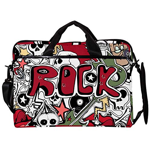 Sacoche bandoulière pour ordinateur 14-15.4 pouces motif crâne sac étudiant