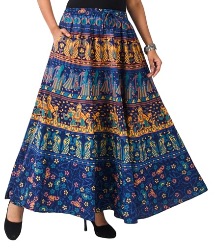 Image of Premium Cotton Skirt for Women with Pocket, Free Size