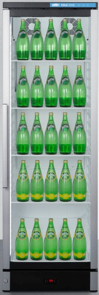 Summit 24” Beverage Center, Upright Beverage Center, Commercial Beverage Center, 12.4 Cu.Ft. Capacity, Stainless Steel & Glass- Scr1301 on Fridge.com - View 6