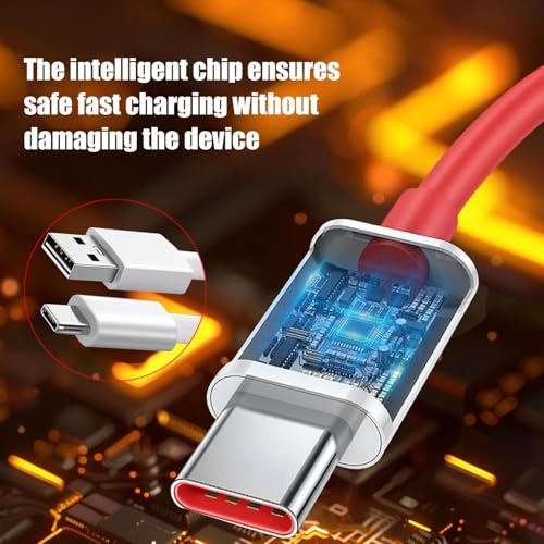 Image of One Pluss Original 80W SUPERVOOC Charger for OnePlus Nord CE4 5G Nord CE3 5G CE 3 Lite Mobiles Fast Charging OnePluss Dash /Wrap /Vooc /Super Fast Charger Adapter